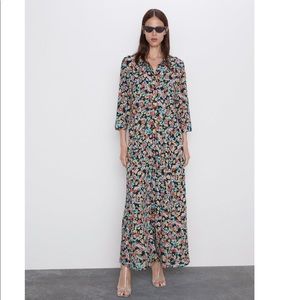 Zara floral print dress